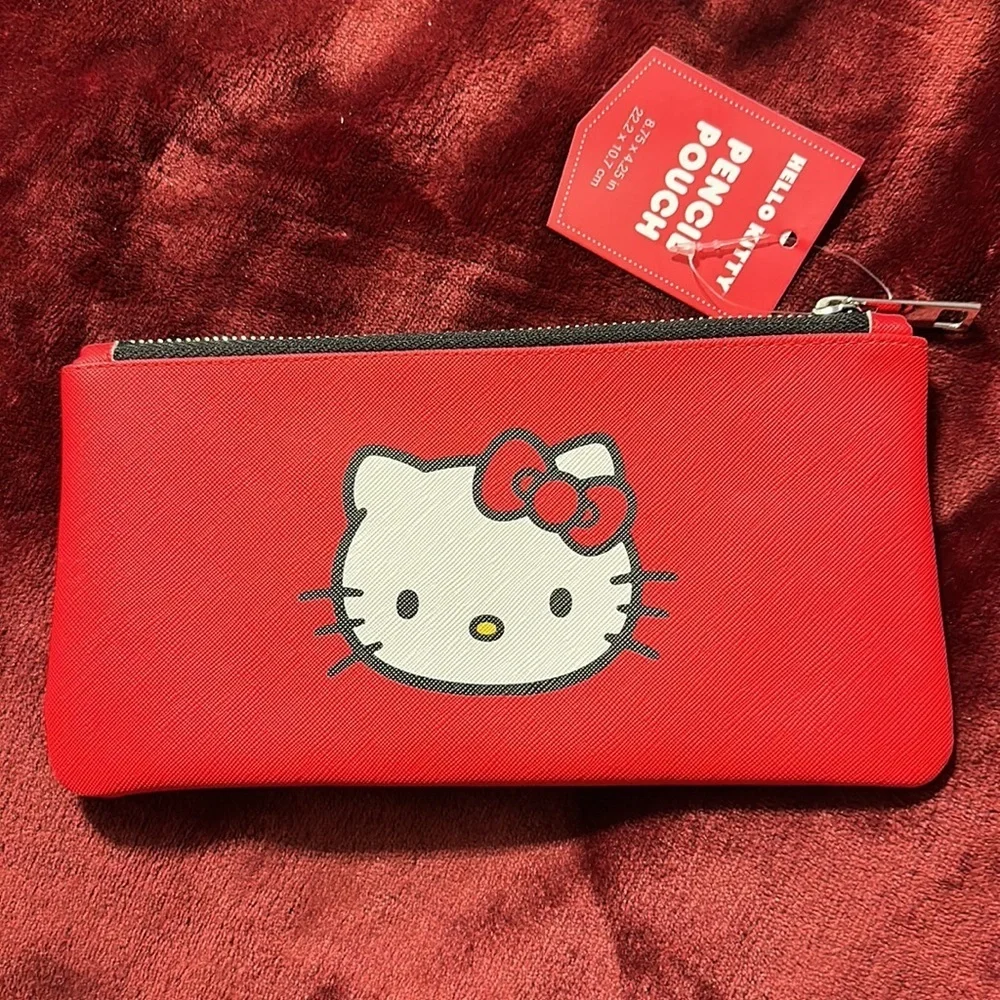 NWT Hello Kitty Zipper Pencil Pouch